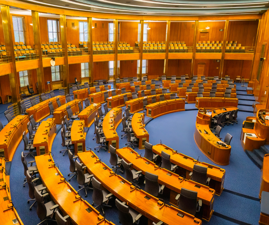 New Push on Malpractice. Background picture of the NM senate